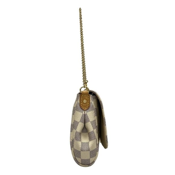 Auth LOUIS VUITTON Favorite MM N41275 Azur Damier - DU2185 Handbag Damier Canvas - Picture 5 of 16